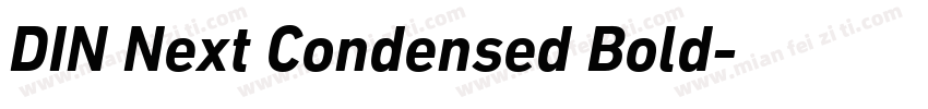 DIN Next Condensed Bold字体转换